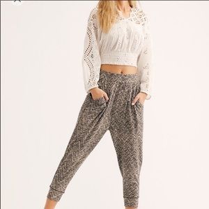 Free People chevron jogger